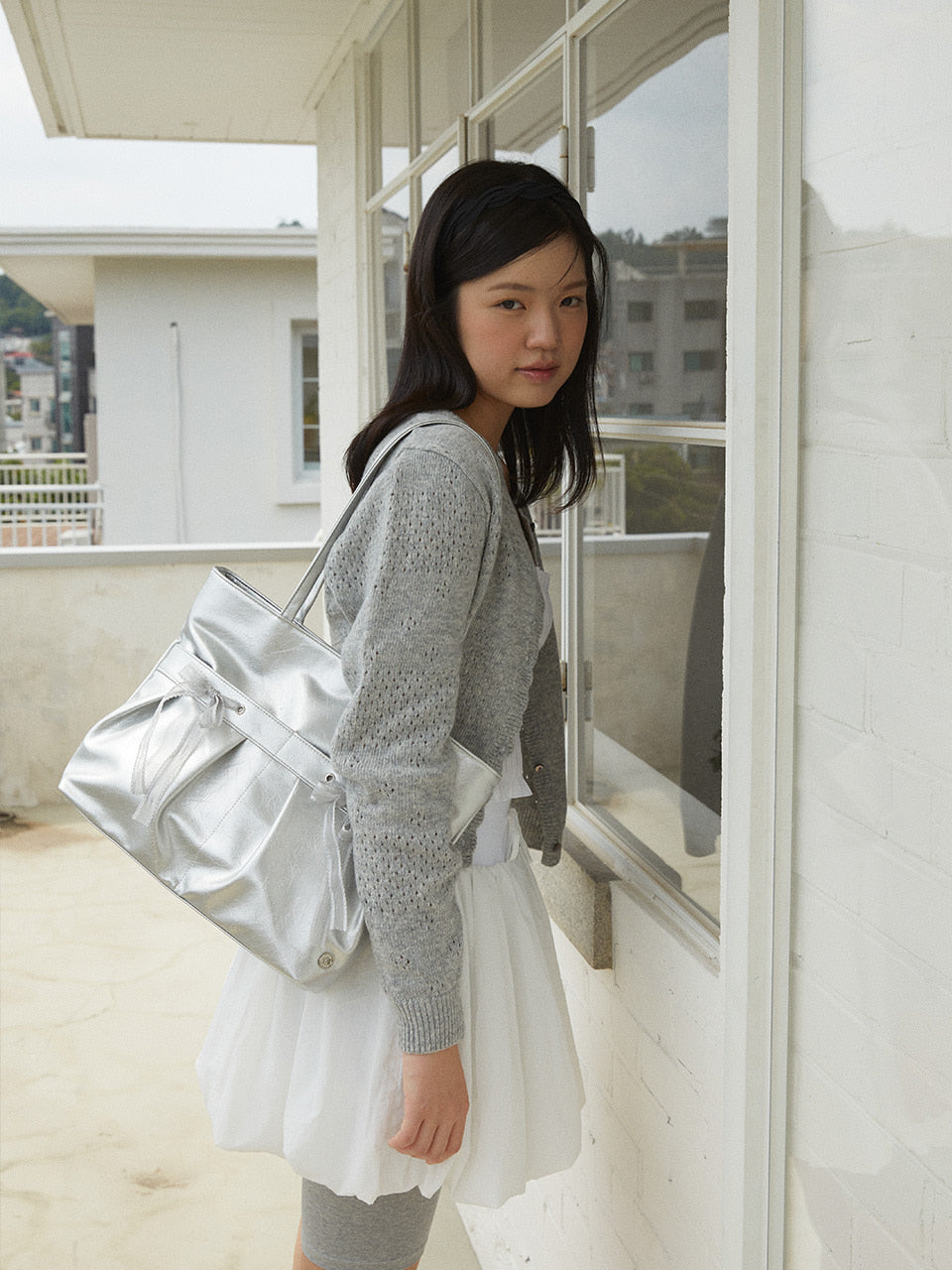 Ovuni Easy Ribbon Bag_Silver