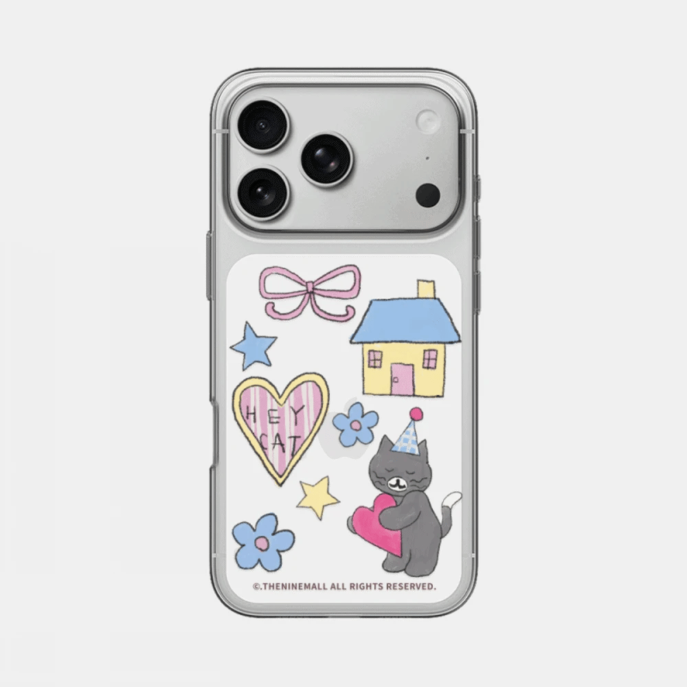 Hey Cat Little Home Phone Case (Clear 透明殼)