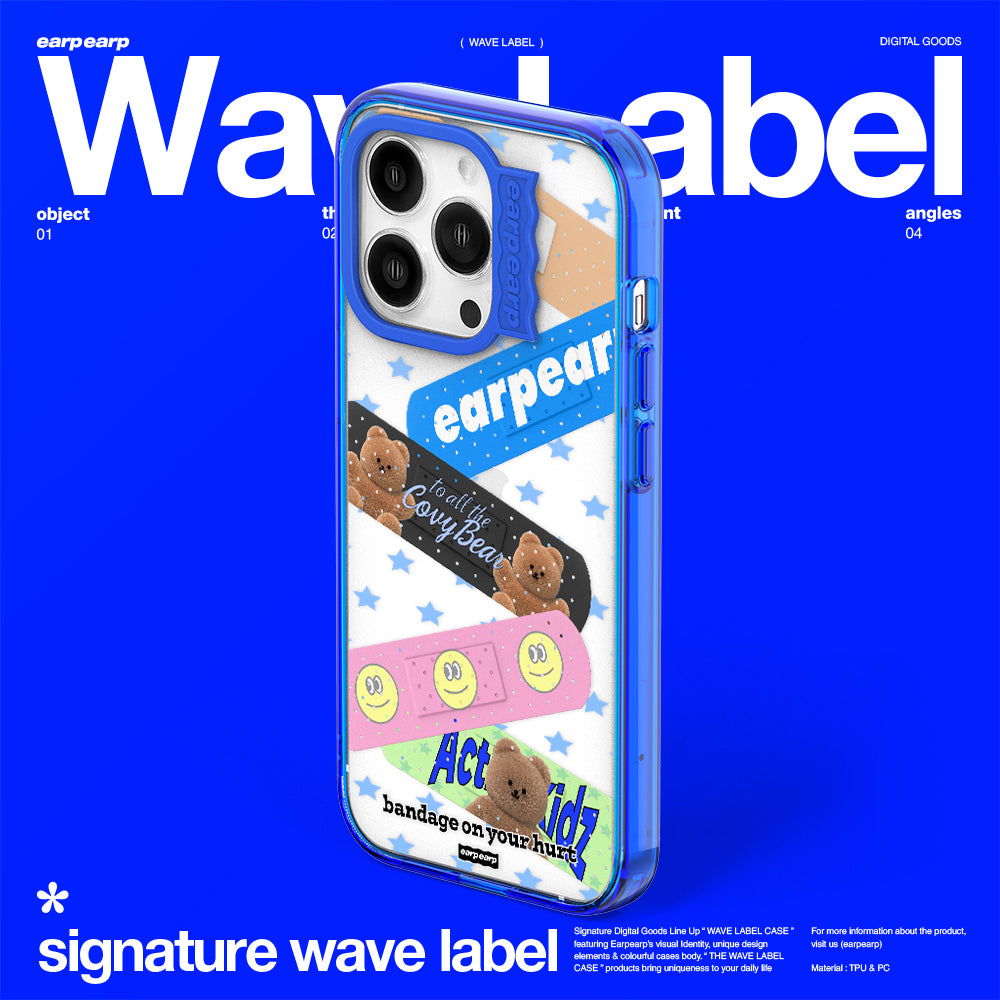 COVY BAND-BLUE (Wave Label Clear Case)
