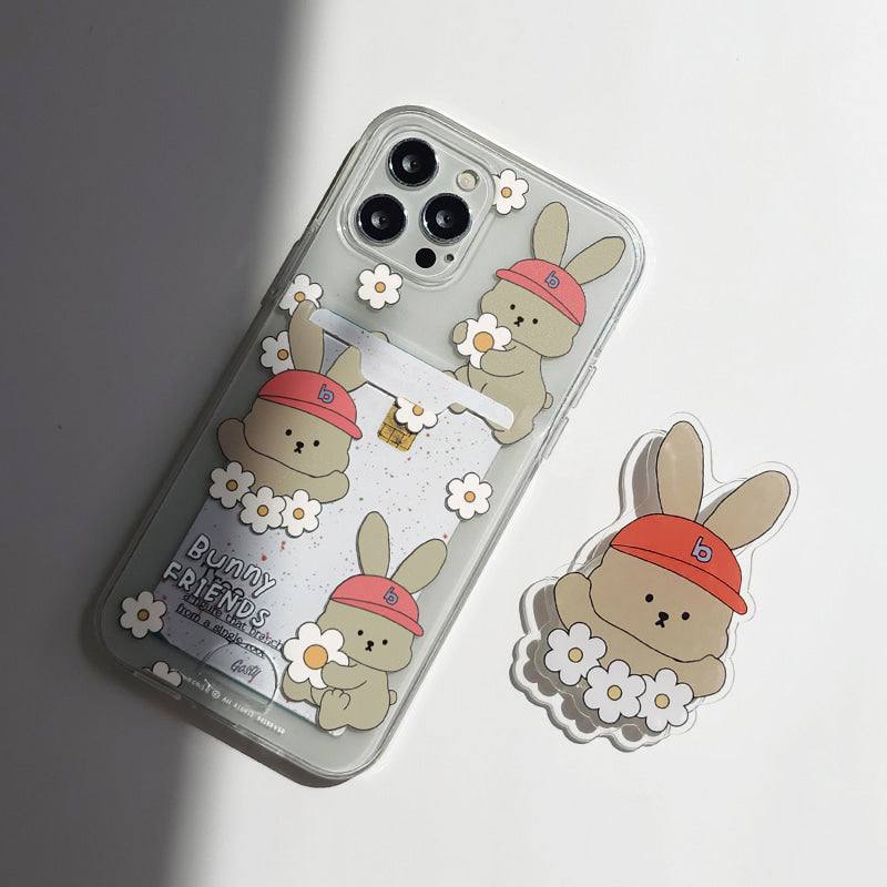 559 Friends Bunny B (Card Pocket Jelly Case 透明插卡款)