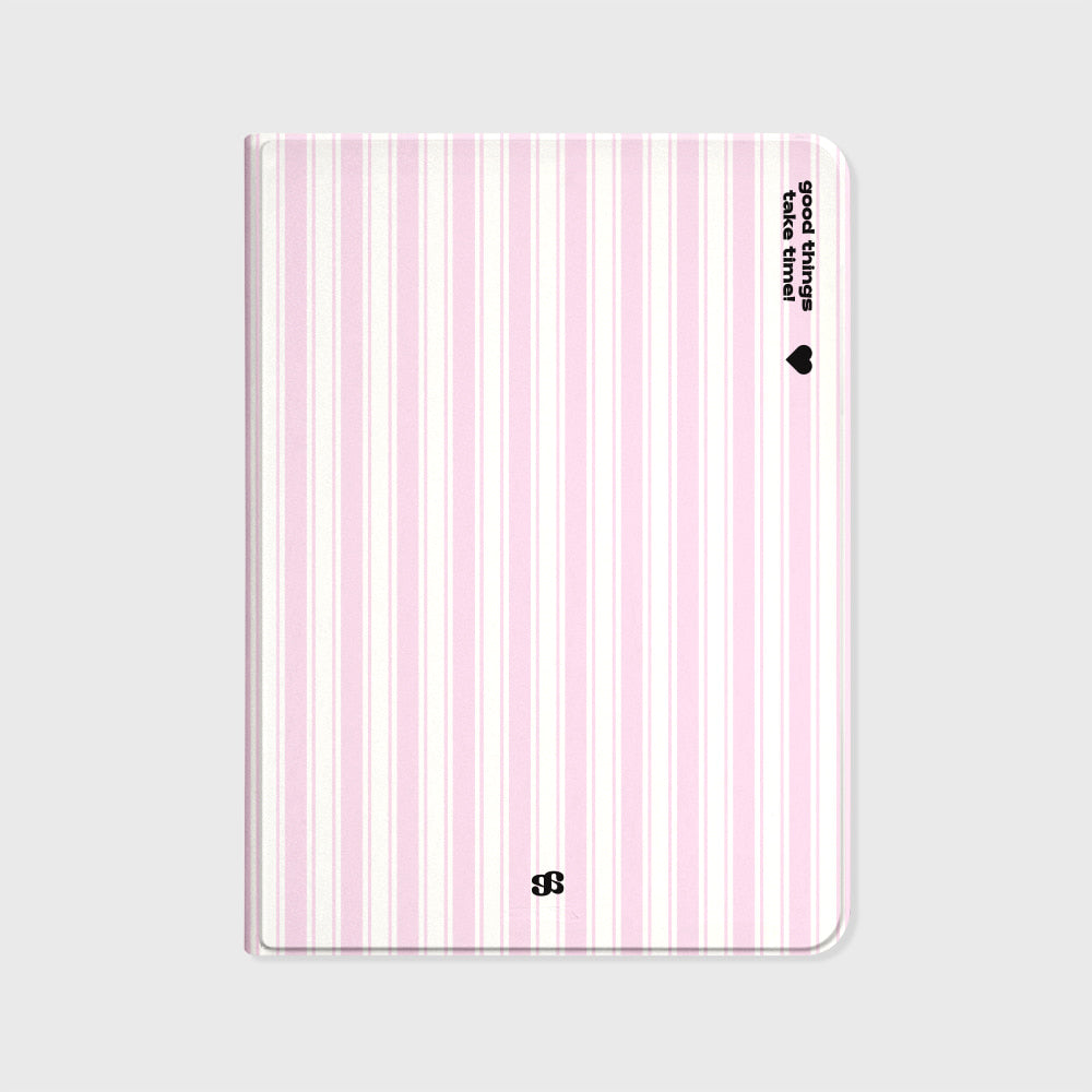 PINK STRIPES IPAD COVER
