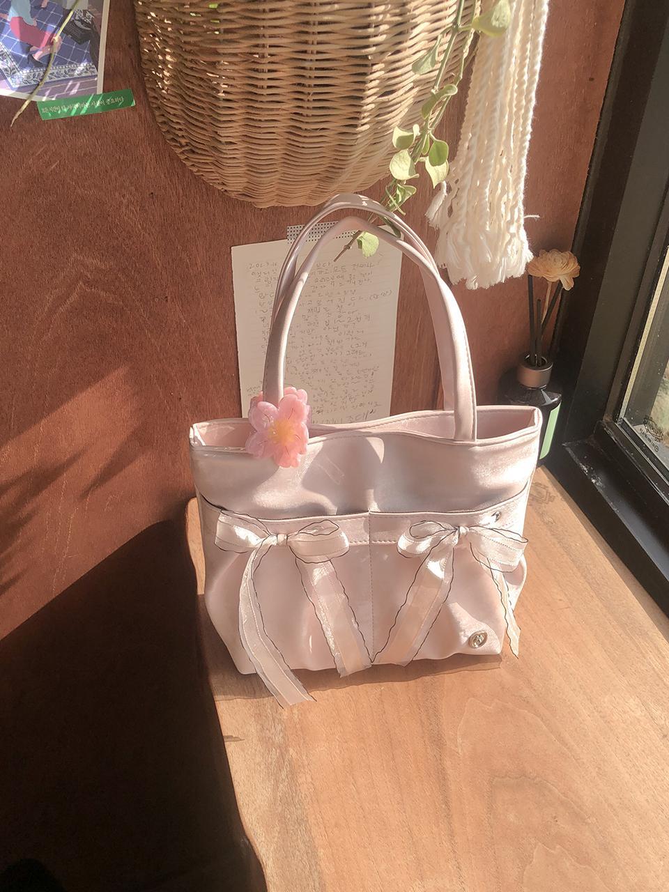 Ovuni Mini Easy Ribbon Bag_Pale pink