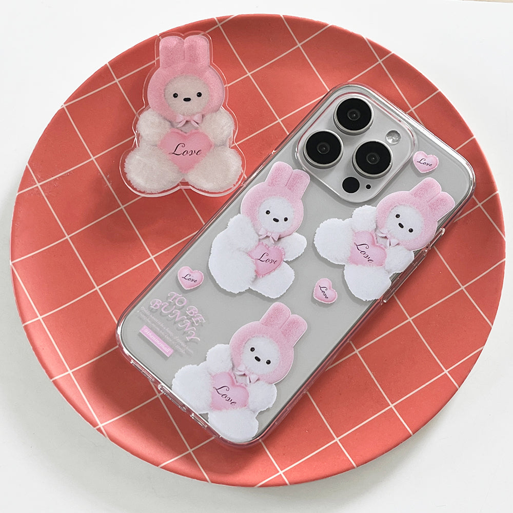 Pattern Bunny Puppy Phone Case (Clear 透明殼)