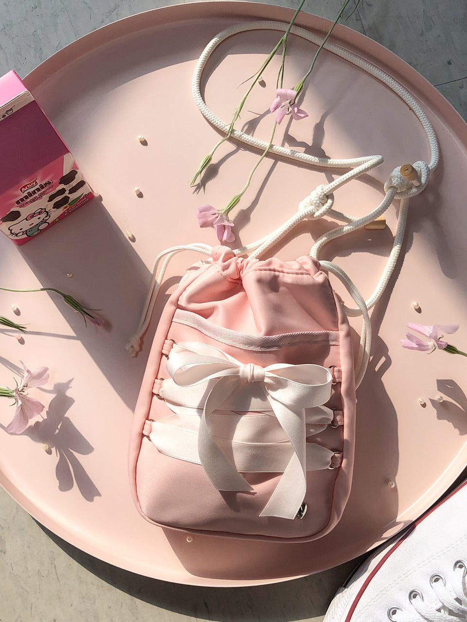 Ovuni Mini Sneaker Ribbon Bag (Nylon) - 3色
