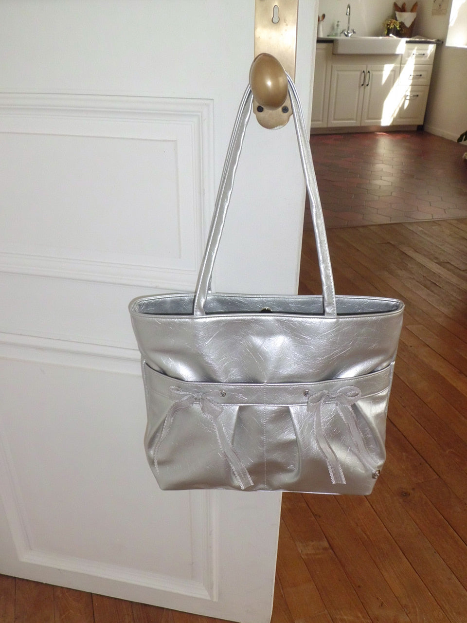 Ovuni Easy Ribbon Bag_Silver