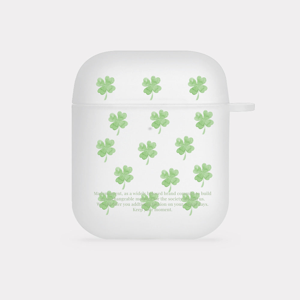 Mademoment Clover Wish Pattern Airpods Case (半透明殼)