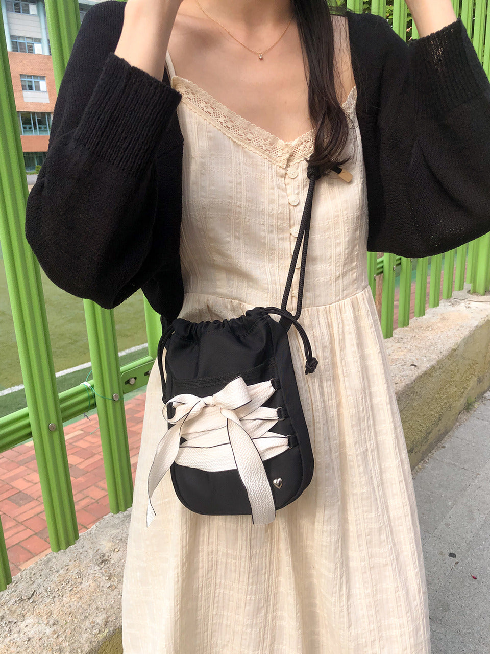 Ovuni Mini Sneaker Ribbon Bag (Nylon) - 3色