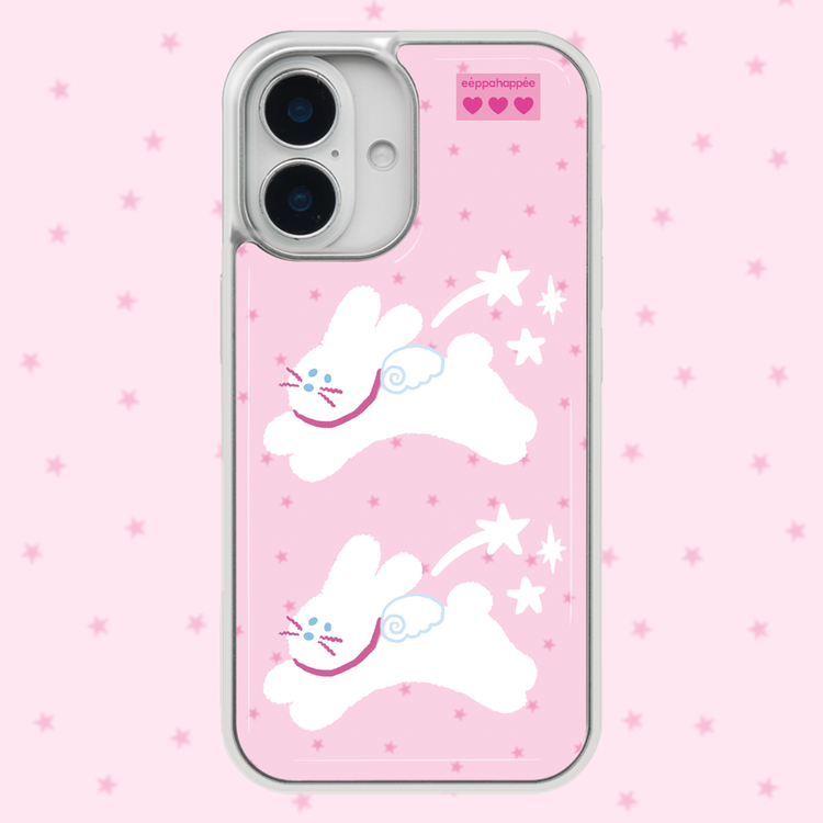Eppah Angel Rabbit Stars Case (Silver bumper)