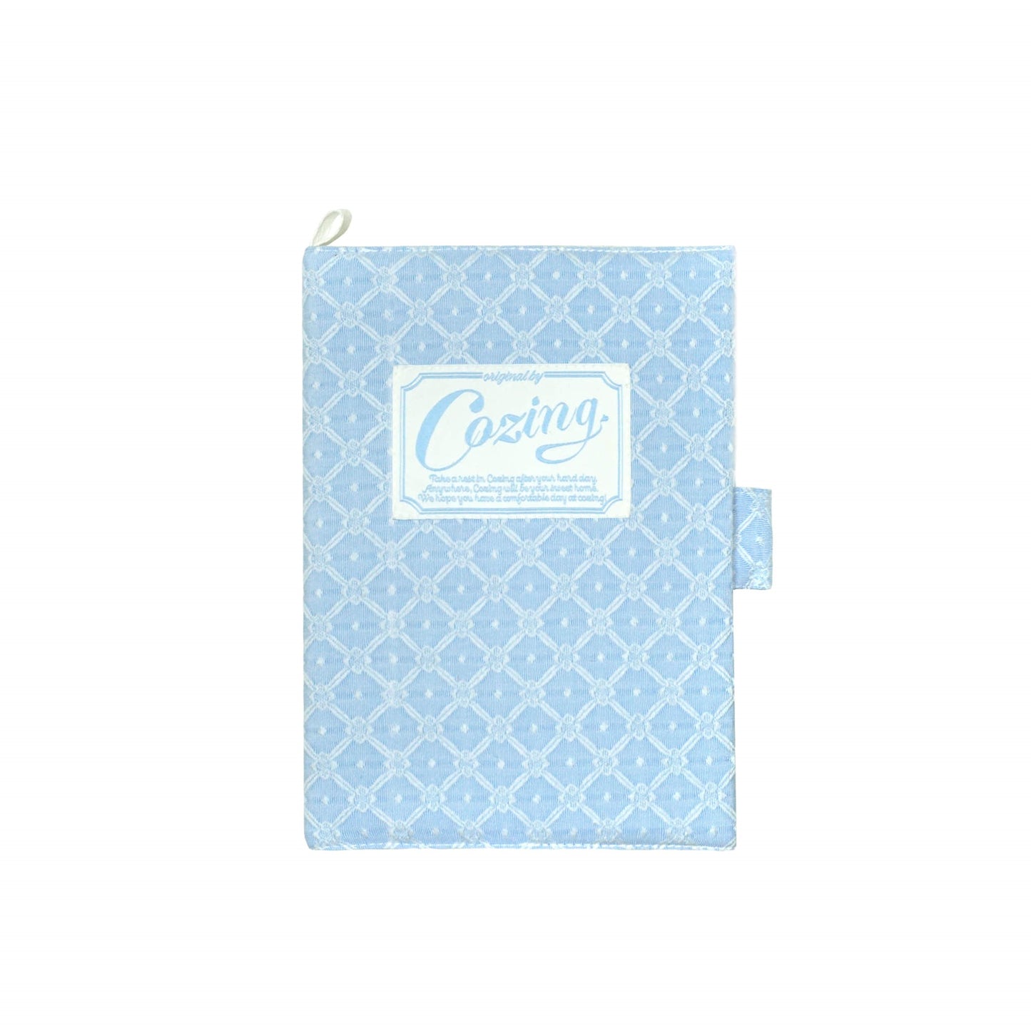 Cozing Homely book cover (white/sky)