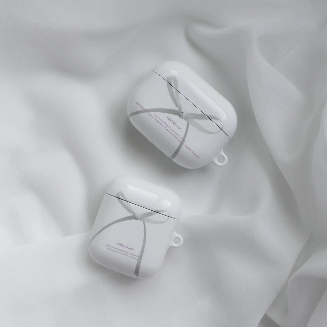 HIOO.kr Ribbon airpods case (Glossy hard)