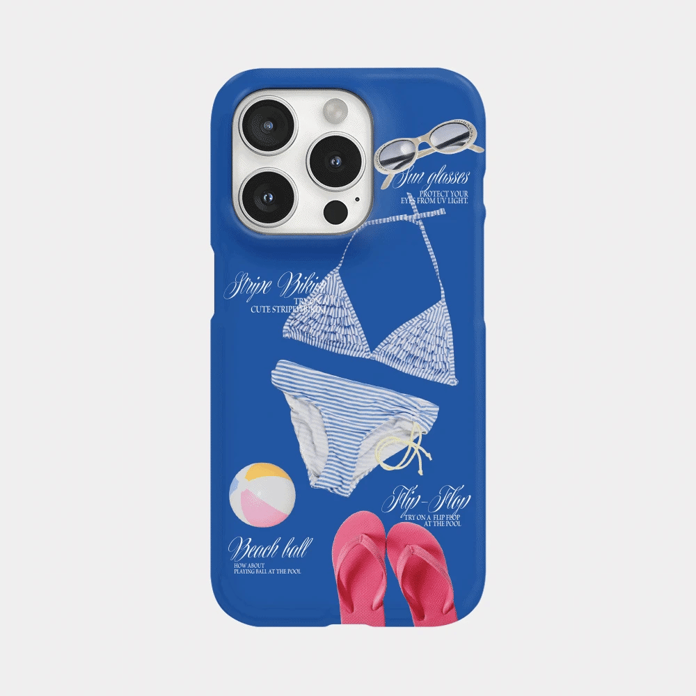 Swimming Pool Object Phone Case (Hard/Card Storage) (2色)