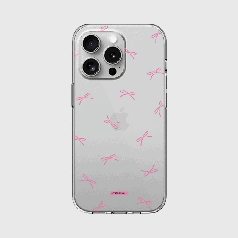 Vintage Ribbon Pattern Phone Case (Clear 透明殼)