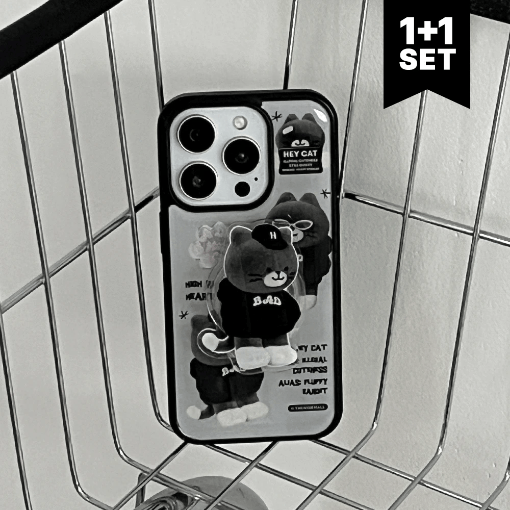 【Set】Pattern Bad Hey Cat (Epoxy Bumper) + Acrylic Tok