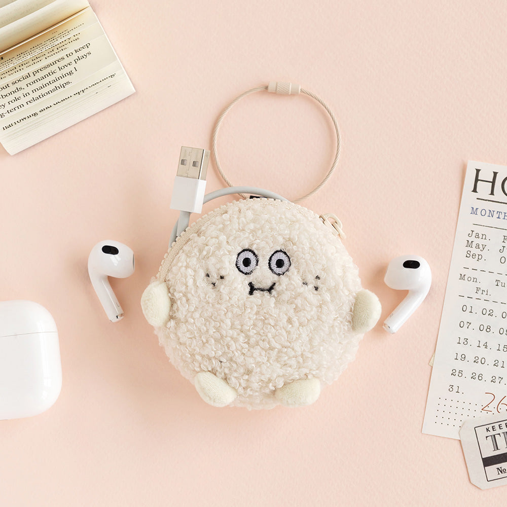 Romane Popo Boucle Airpods Pouch (4色)