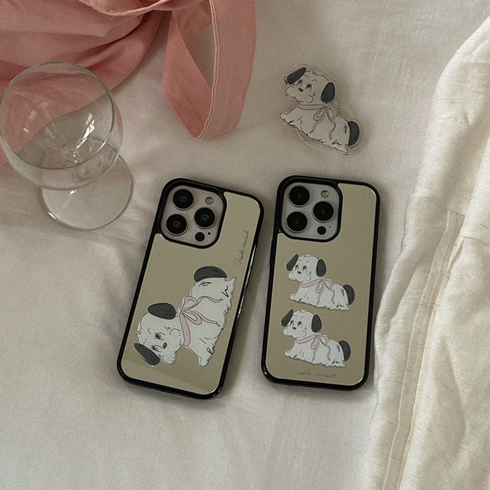 Doodle Puppy Mirror Bumper Case (鏡面殼)