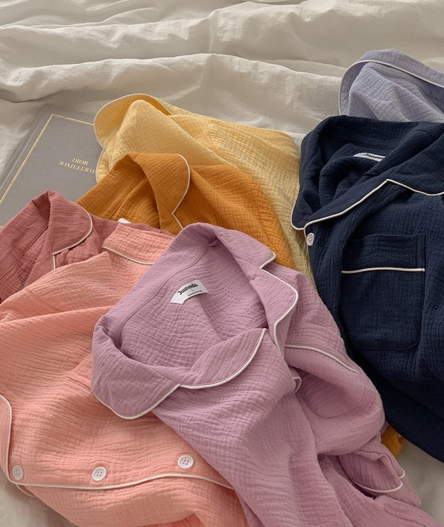 【買2套減$20✨】Juuneedu 7 Days Cotton Short Sleeves Pajamas (7色) 短袖睡衣