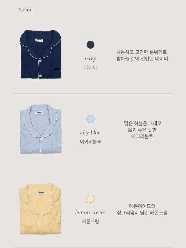 【買2套減$20✨】Juuneedu 7 Days Cotton Short Sleeves Pajamas (7色) 短袖睡衣