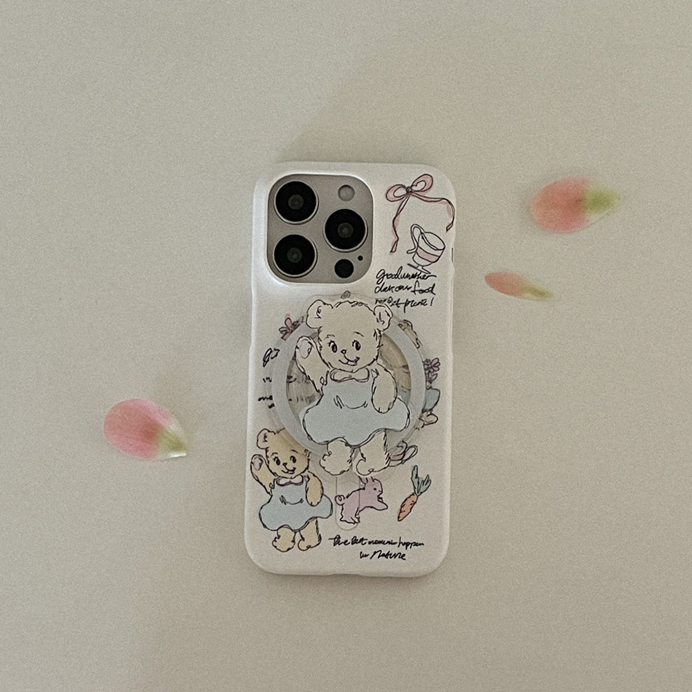 Bear Picnic Time Phone Case (Magsafe Hard)