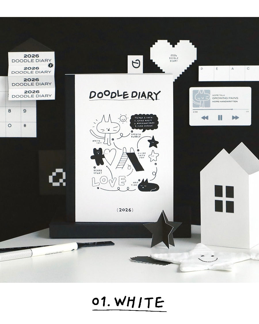 【新上架優惠✍🏻】Iconic 2026 Doodle Diary (4色)
