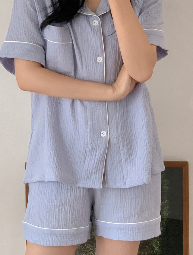 【買2套減$20✨】Juuneedu 7 Days Cotton Short Sleeves Pajamas (7色) 短袖睡衣