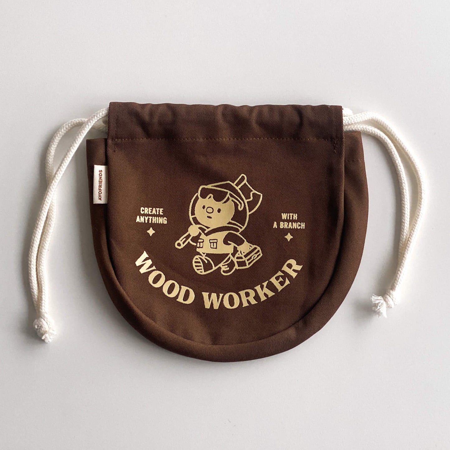 Avofriends Wood Worker Maroni String Pouch (2色)
