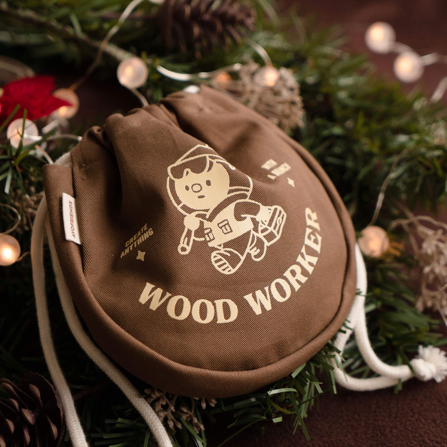 Avofriends Wood Worker Maroni String Pouch (2色)