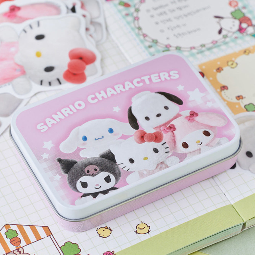 Sanrio Pompom Tin Case Sticker Pack (40P)