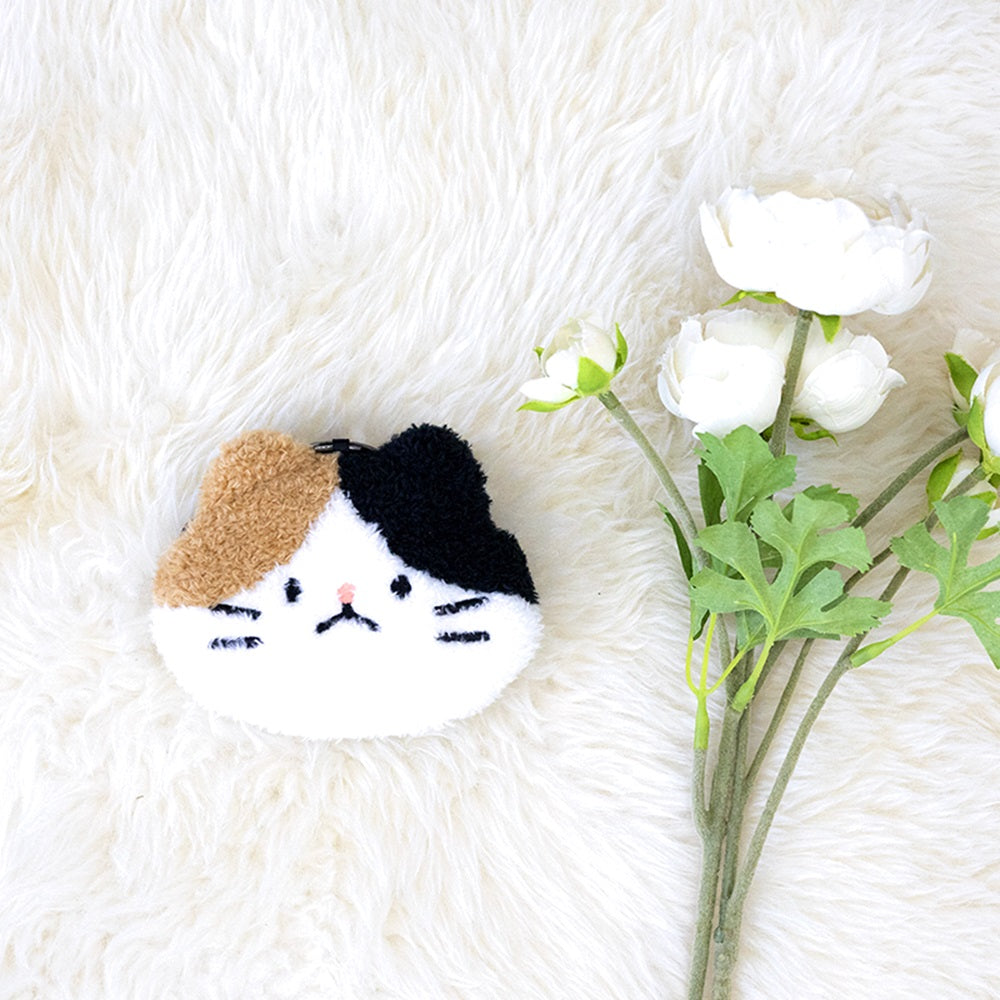 Catdabang 白色貓/三色貓 Face Pouch