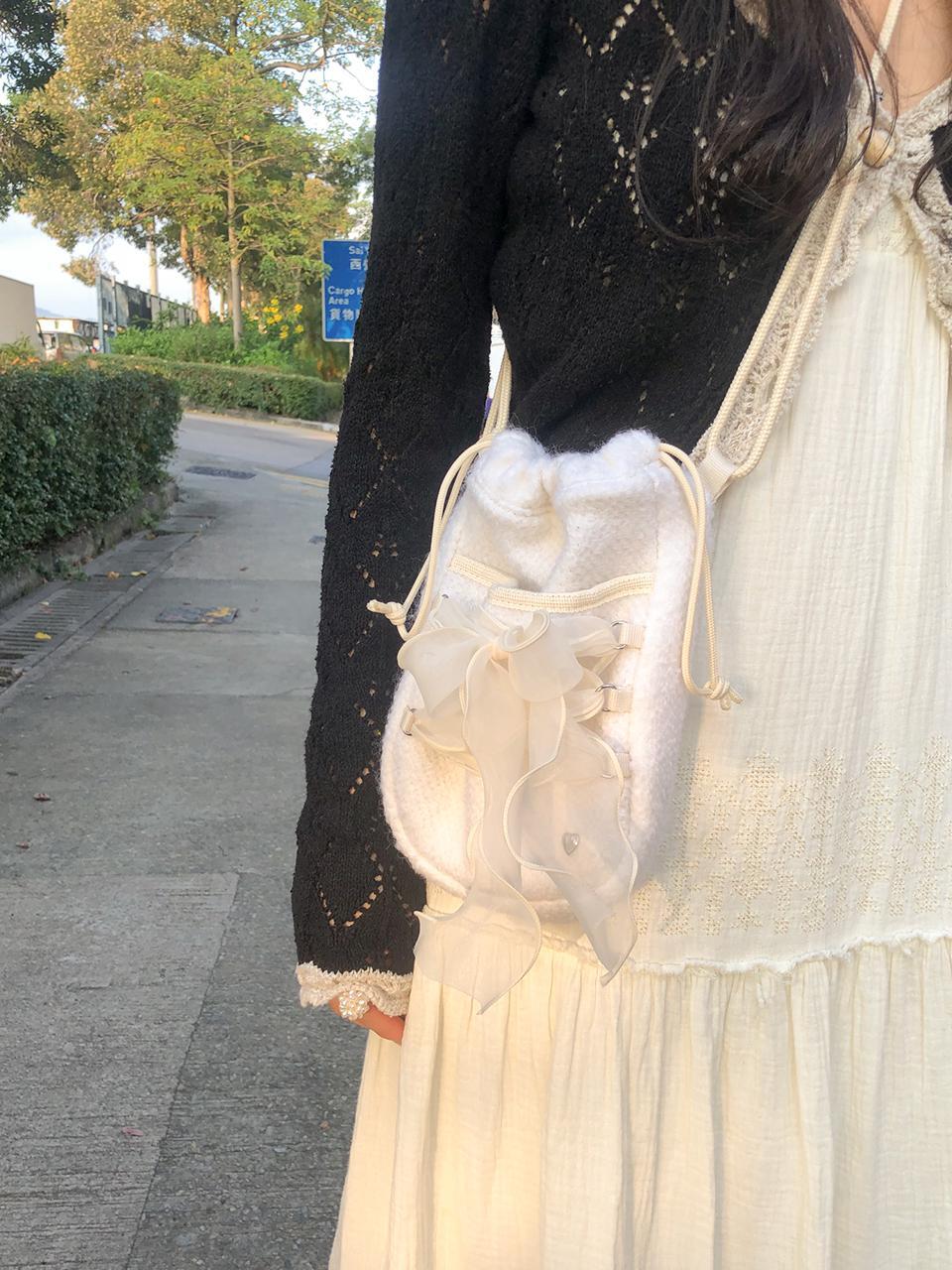 NEW! Ovuni Mini Sneaker Ribbon Bag (Dumble) - 3色