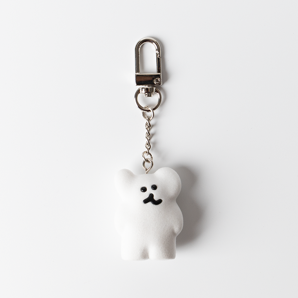 Dinotaeng Bobo Flocking Keychain