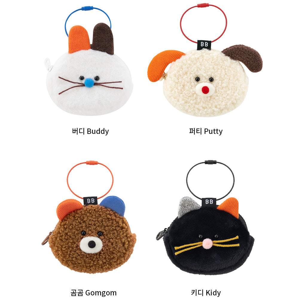 Romane Brunch Brother Fluffy Airpods Pouch (4色)