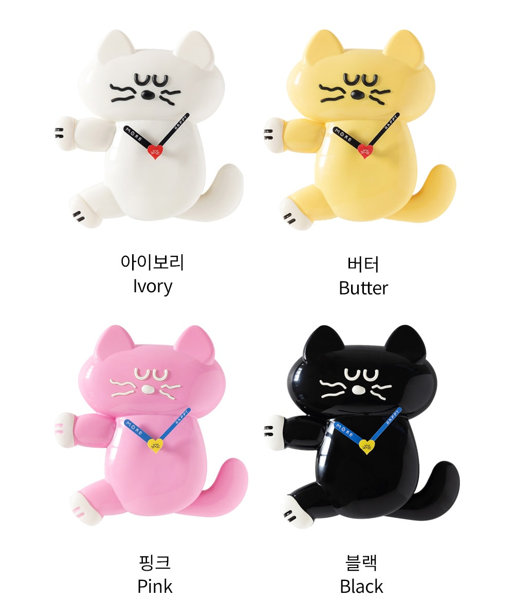 Romane Brunch Brother Mogry Moving Wall Clock (4色)貓咪擺尾掛牆鐘