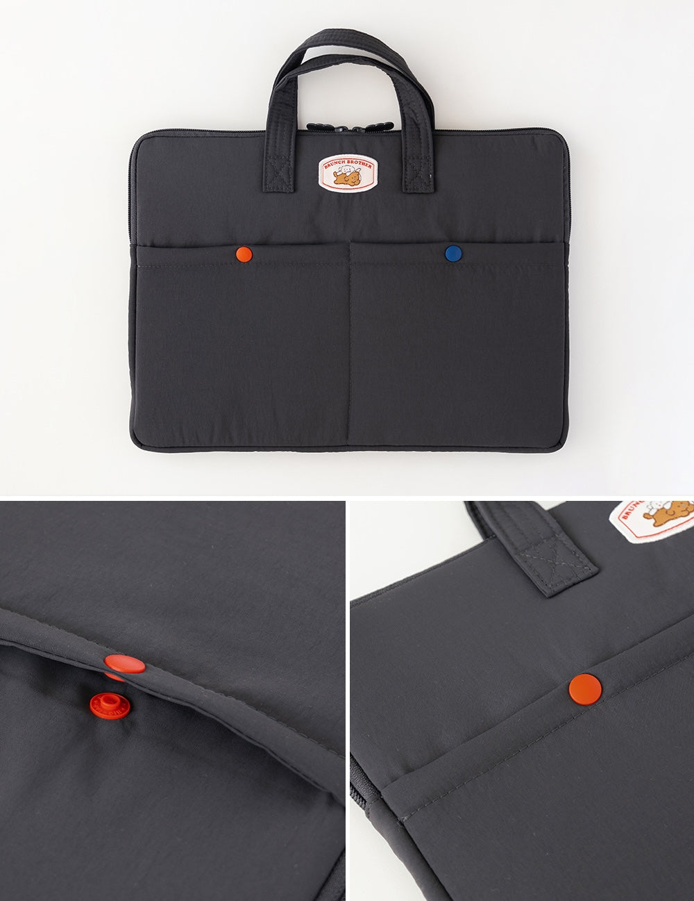 Romane Brunch Brother Poodle Handle Laptop Pouch (13 inch)