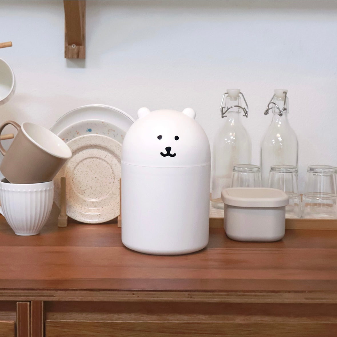 Joke Bear Mini Rubbish Bin