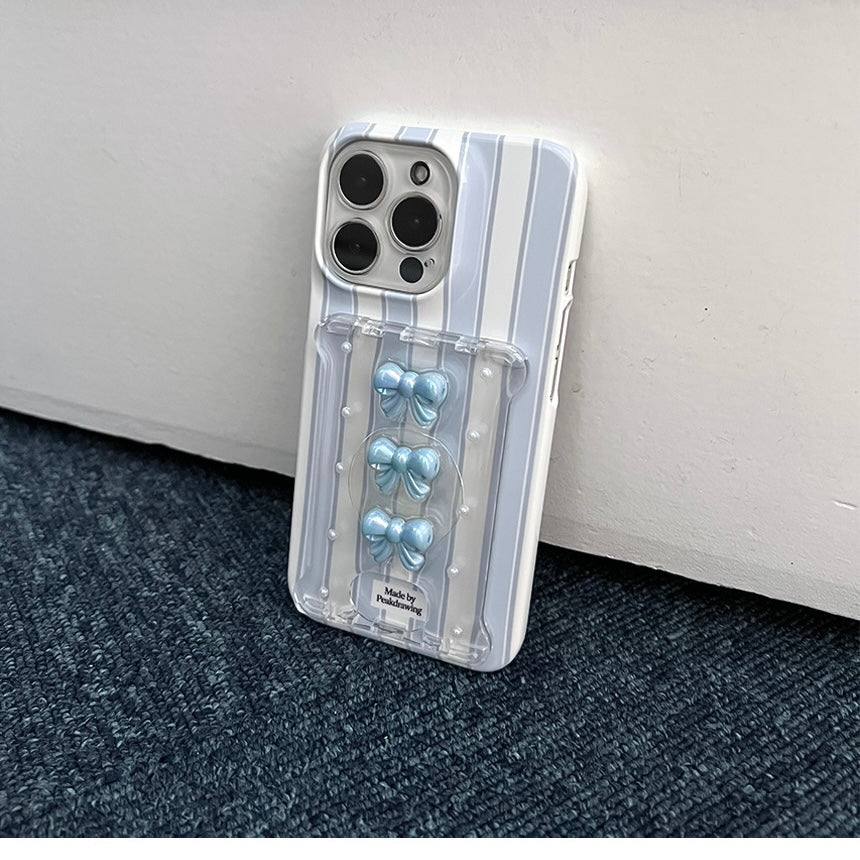 Peakdrawing Blue cutie ribbon magsafe card slot (basic/magsafe)