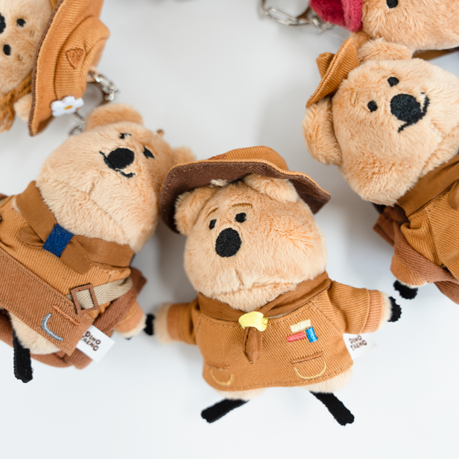 Dinotaeng Quokscout Flat Fur Keychain (7款)