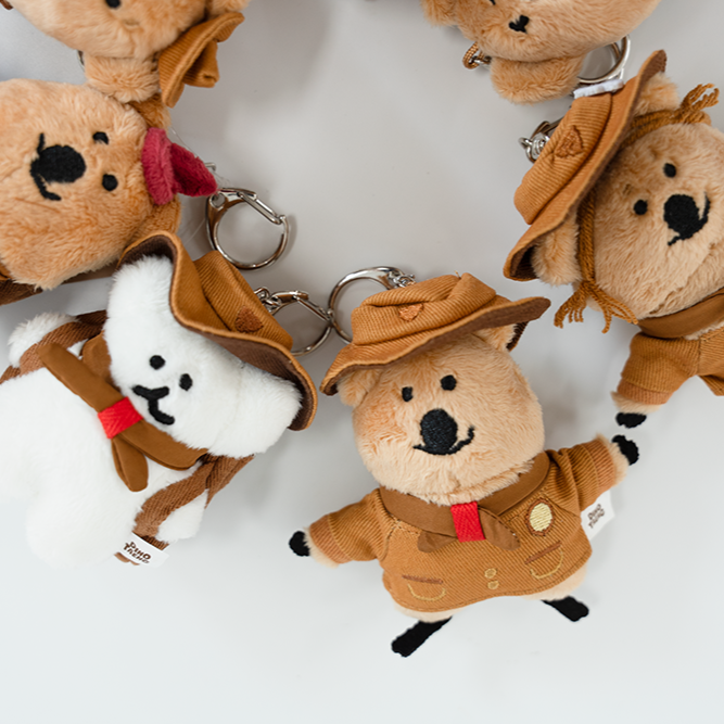 Dinotaeng Quokscout Flat Fur Keychain (7款)