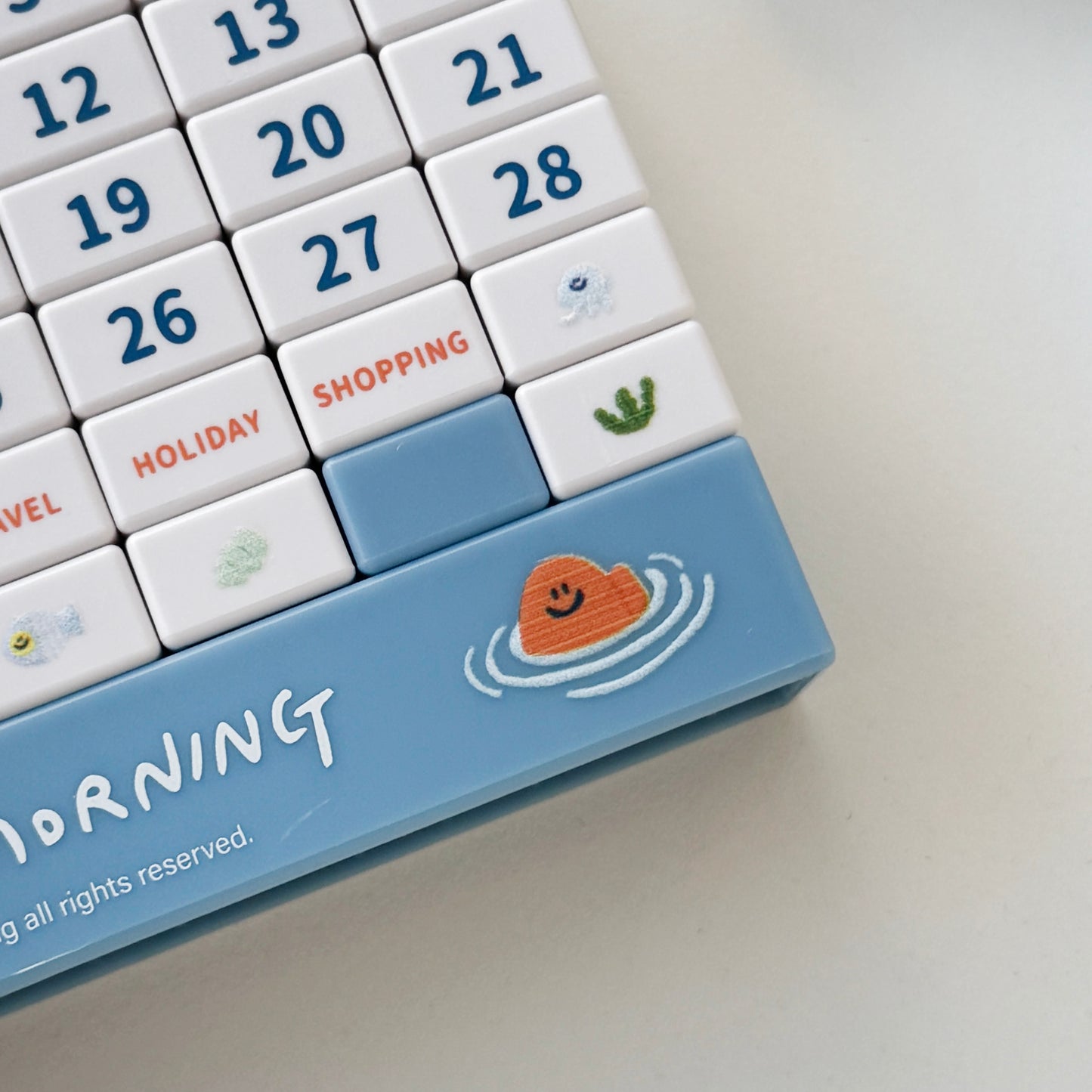 Second Morning Block Calendar 方塊萬年曆