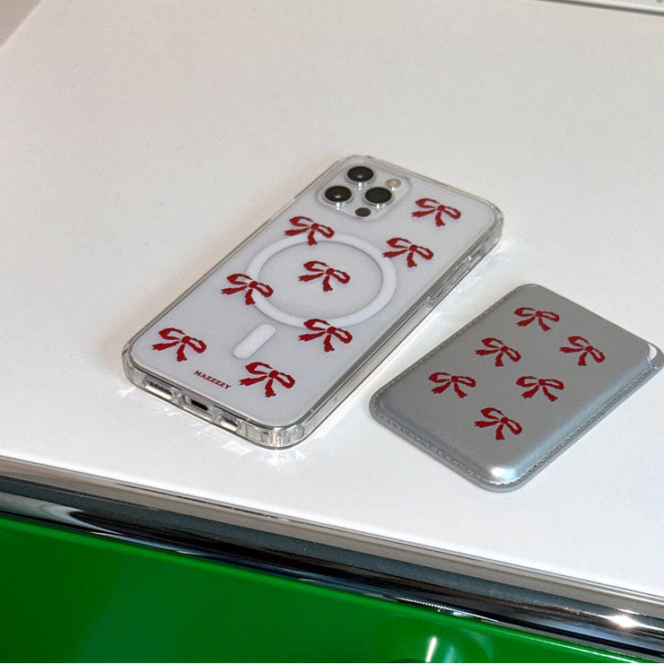 Mazzzzy Ribbon Pattern(Red) Phone Case (Magsafe)