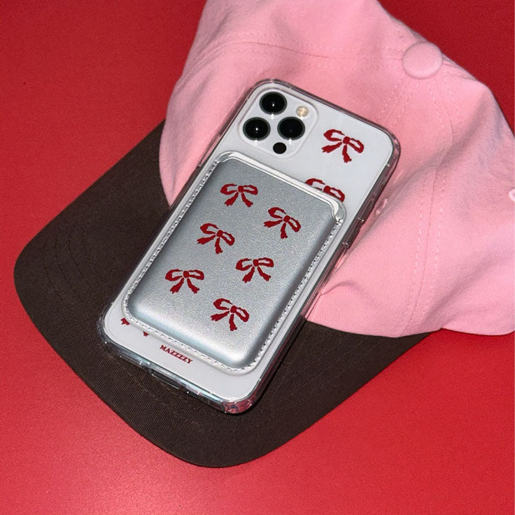 Mazzzzy Ribbon Pattern(Red) Phone Case (Magsafe)