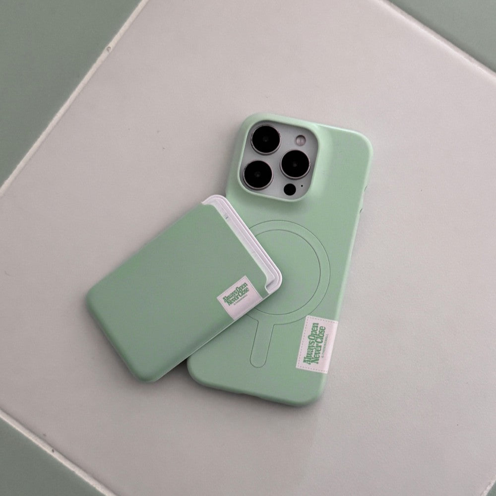 【Set】Pastel Color Label (Magsafe Hard) + Magsafe Card Slot (9色)