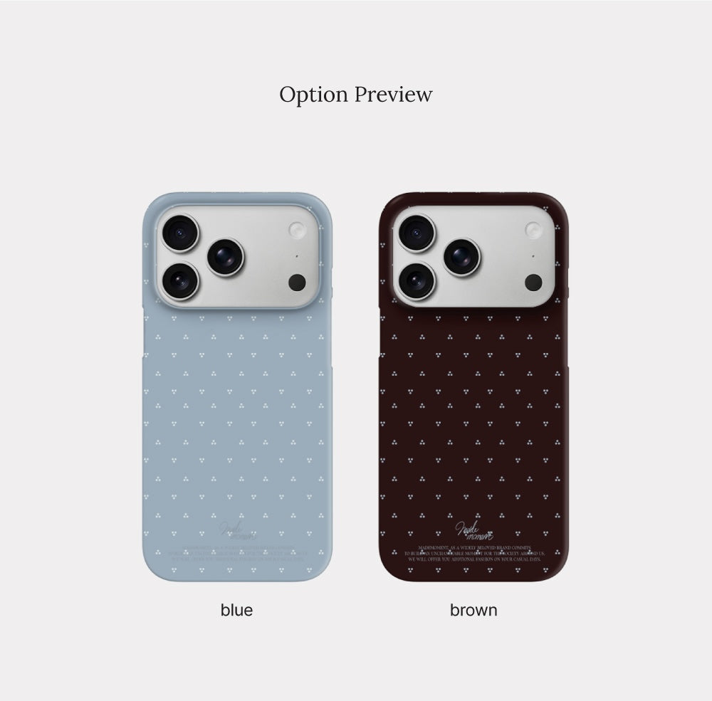 Minimal Dot Phone Case (Hard/Card Storage/Magsafe)
