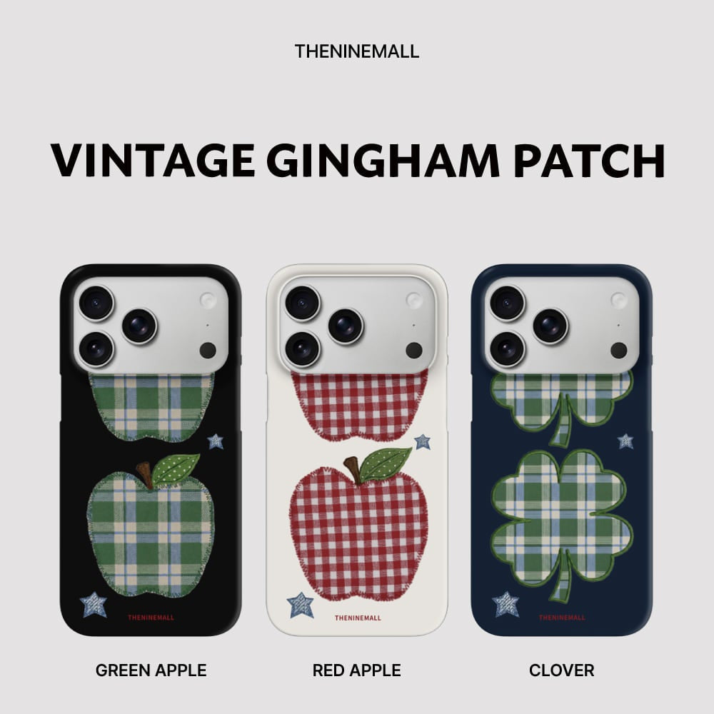Vintage Gingham Patch Phone Case (Hard/Card Storage/Magsafe)