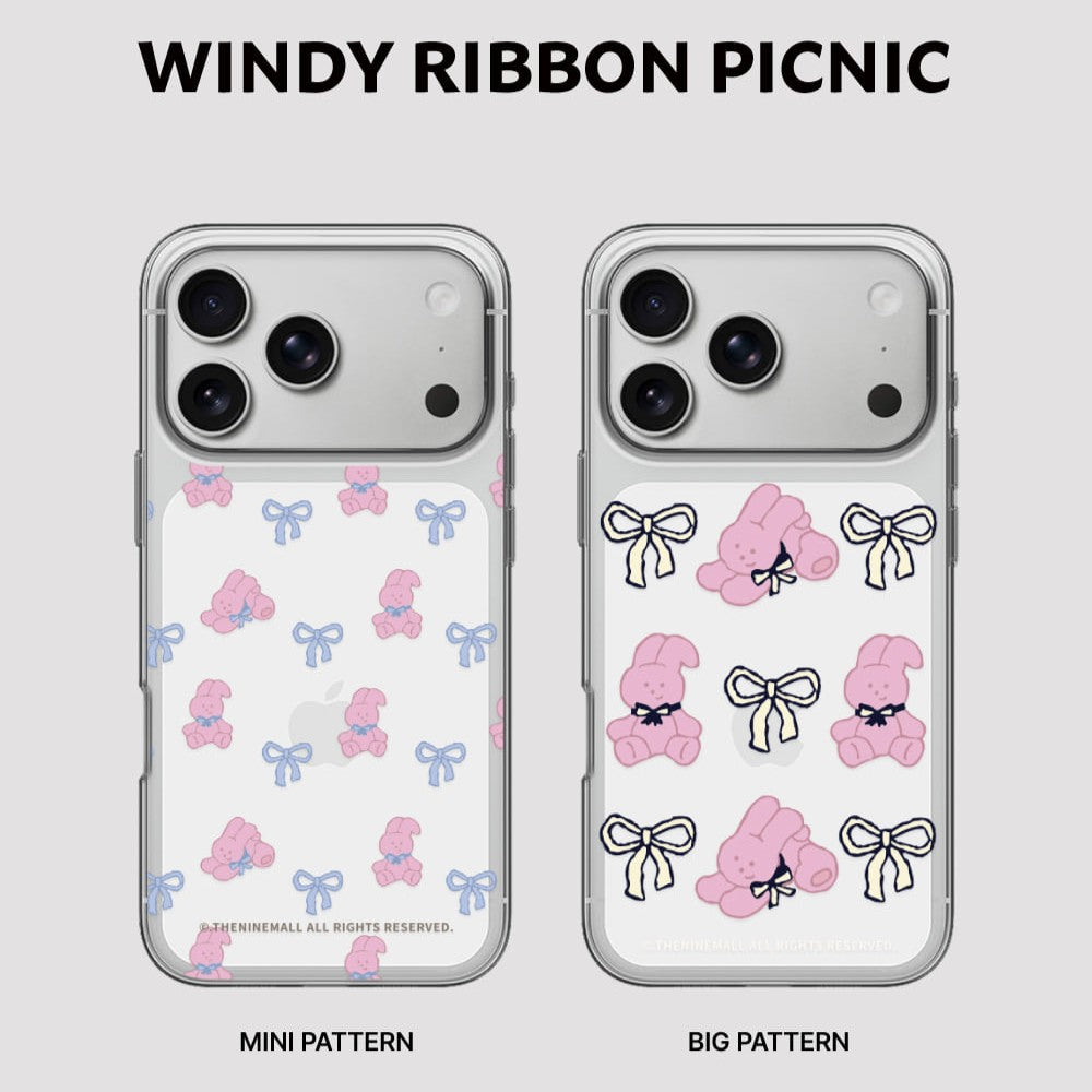 Windy Ribbon Picnic Phone Case (Clear 透明殼)