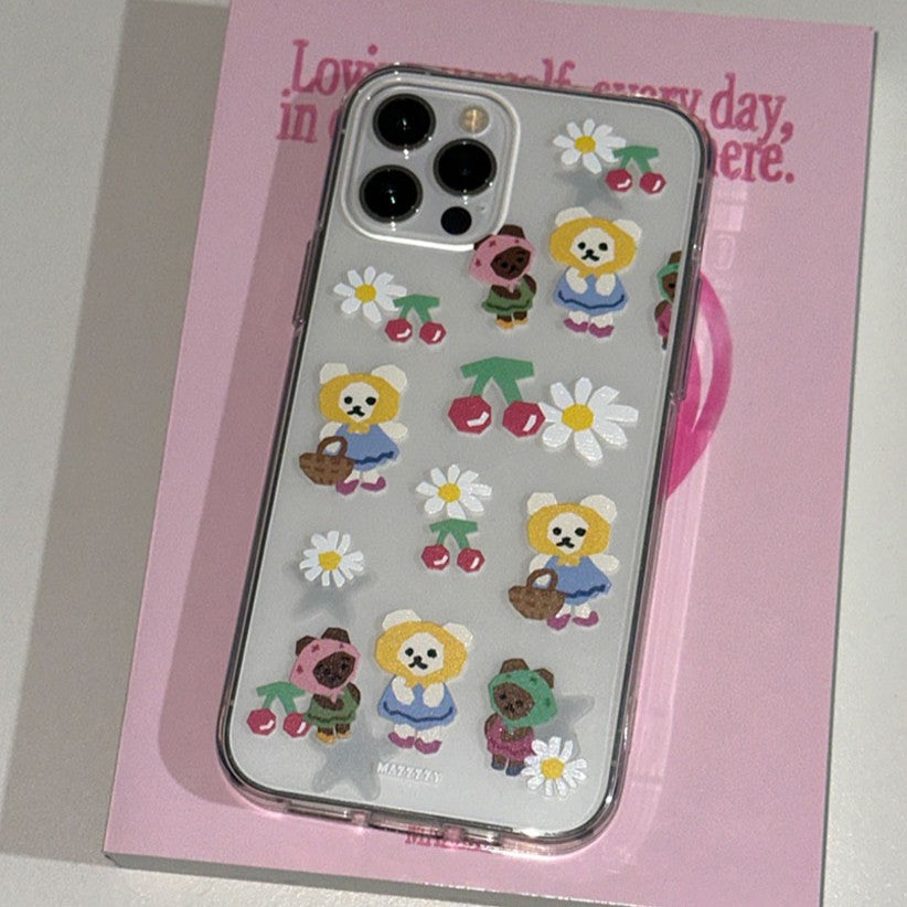 Mazzzzy Paper Muffin (cherry&daisy) (Jelly/Jelly Hard/Magsafe)