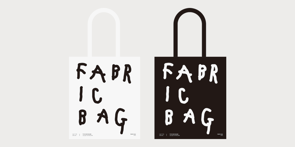 Inapsquare Type Eco Bag (Black/White) (3款)