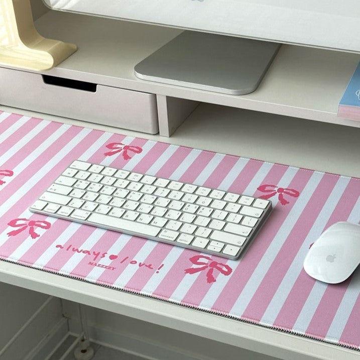 Mazzzzy loooove~~~ desk pad / ribbon(pattern) 電腦桌墊/滑鼠墊