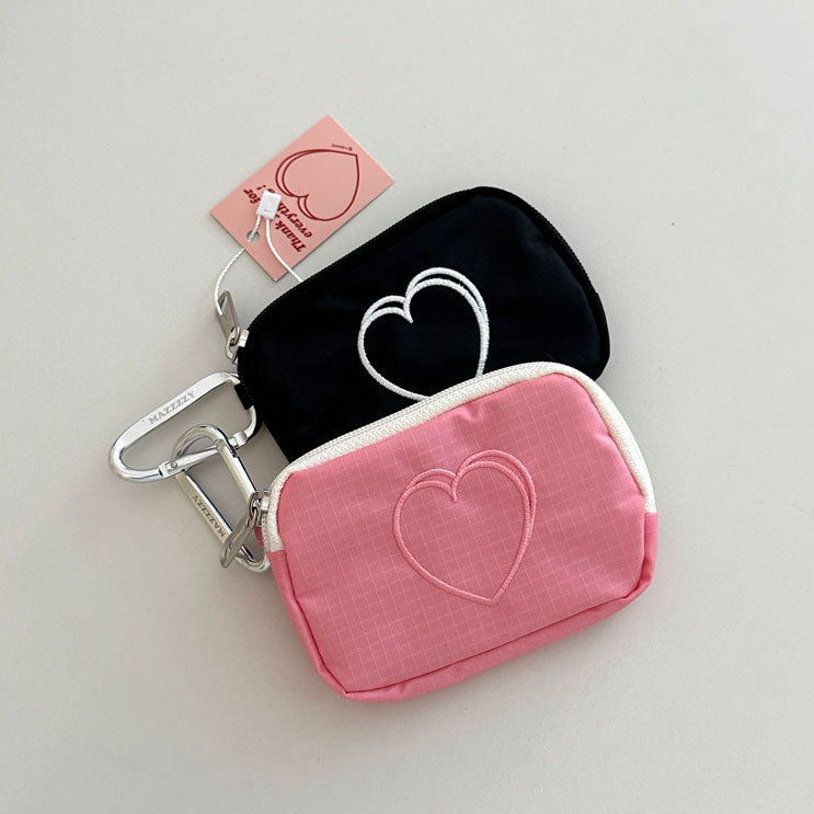 Mazzzzy signature heart card wallet (2 colors)