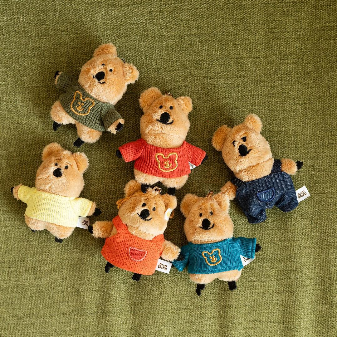 【現貨95折】Dinotaeng Quokka in School Flat Fur/Plush Keyring