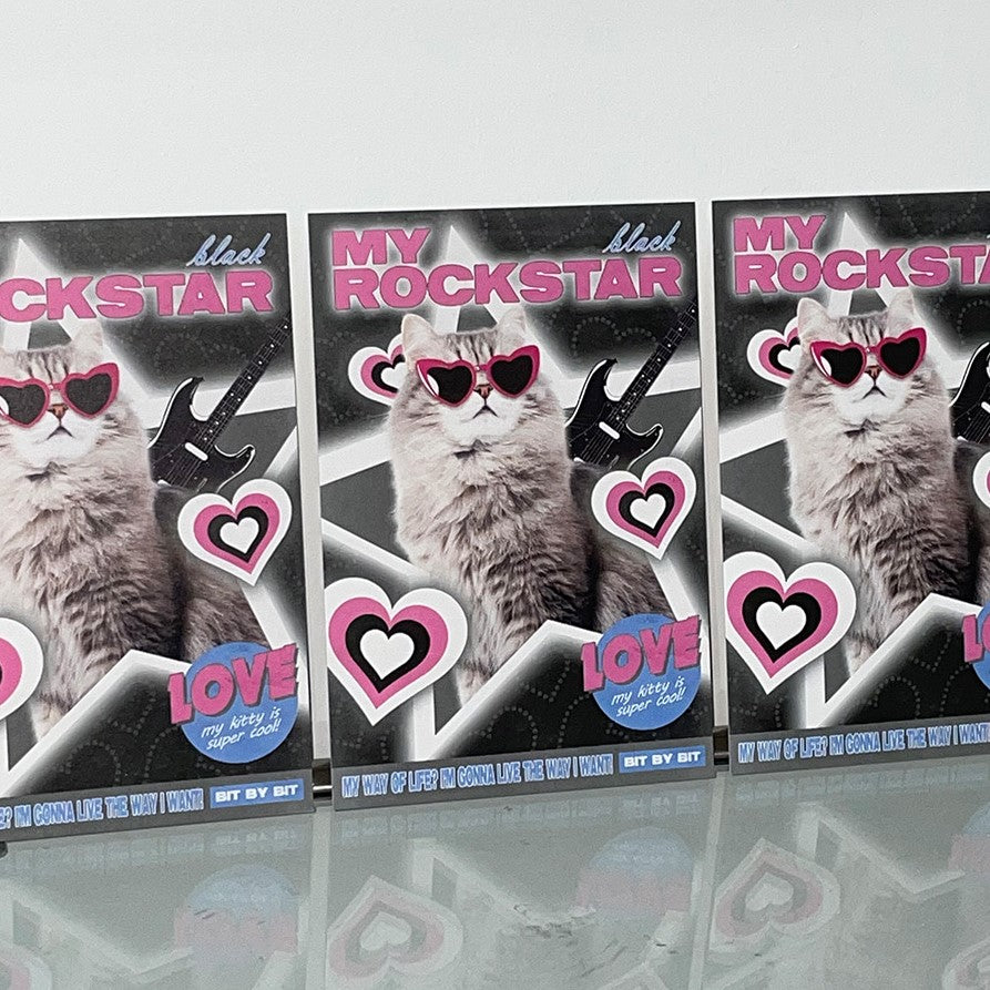 Bit By Bit Rockstar/Popstar Postcard